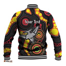 Essendon Bombers NAIDOC Week 2026 Personalised Baseball Jacket 50 Years of Deadly Aboriginal Art LT14