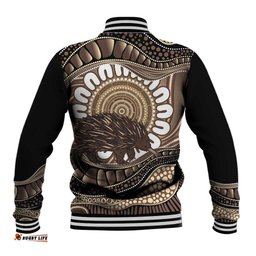 Indigenous Echidna Australia Baseball Jacket Australian Aboriginal Art Proud LT14