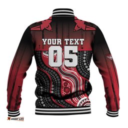 Custom Essendon Go Bombers Baseball Jacket Don The Sash DT05