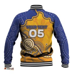 Custom Eagles Football Baseball Jacket Aboriginal Dot Art Pattern DT05