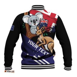 Personalised Australia Kangaroo Koala Together Baseball Jacket Special Edition LT01