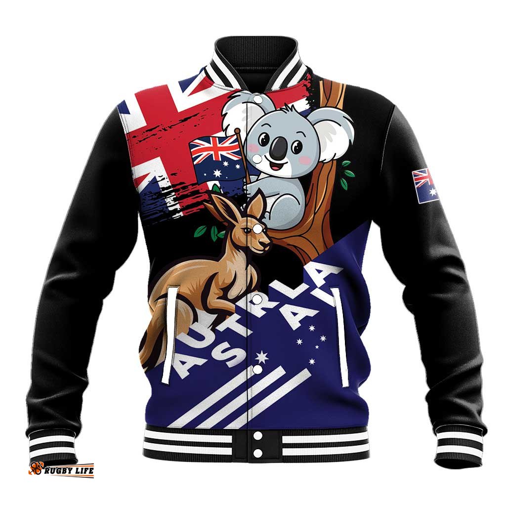 Personalised Australia Kangaroo Koala Together Baseball Jacket Special Edition LT01