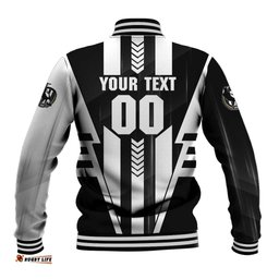 Personalized Collingwood Magpies Baseball Jacket Modern Geometric Sports Graphic Style TS04