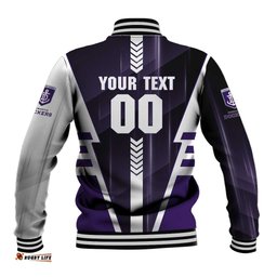 Personalized Fremantle Dockers Baseball Jacket Modern Geometric Sports Graphic Style TS04