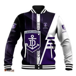 Personalized Fremantle Dockers Baseball Jacket Modern Geometric Sports Graphic Style TS04