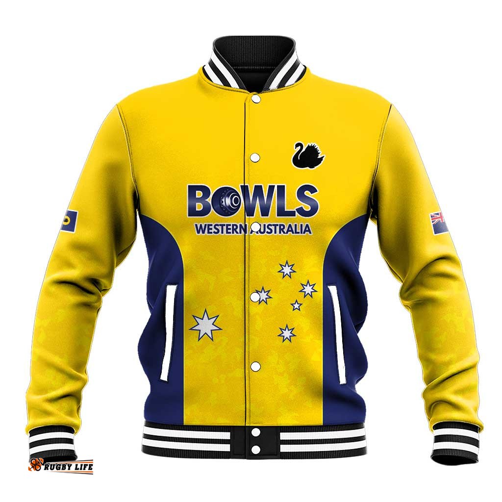 Western Australia Lawn Bowls Custom Baseball Jacket Aussie Minimalist Style LT9