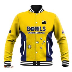 Western Australia Lawn Bowls Custom Baseball Jacket Aussie Minimalist Style LT9
