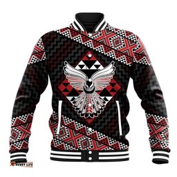 Taniko Aotearoa Baseball Jacket Poutama Mix Piwakawaka - Ver02 LT7