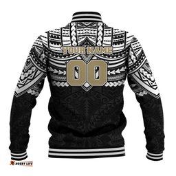 Personalized Collingwood Magpies Baseball Jacket Polynesian Tribal Pattern Heritage Football TS04