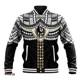Personalized Collingwood Magpies Baseball Jacket Polynesian Tribal Pattern Heritage Football TS04