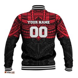 Personalized St Kilda Saints Baseball Jacket Polynesian Tribal Pattern Heritage Football TS04