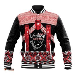 Toitu Te Tiriti O Waitangi Baseball Jacket Maori Wharenui With Taniko Motifs LT14