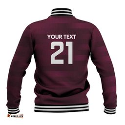 Pride of Burleigh Rugby Spirit Custom Baseball Jacket Queensland Grand Final Edition 2025 LT9