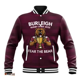 Pride of Burleigh Rugby Spirit Custom Baseball Jacket Queensland Grand Final Edition 2025 LT9