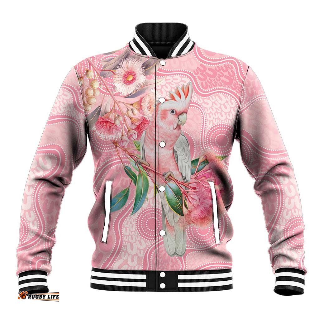 Personalized Pink Galah Fight for Hope and Healing Baseball Jacket Australias Breast Cancer Awareness LT9