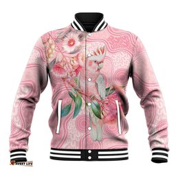 Personalized Pink Galah Fight for Hope and Healing Baseball Jacket Australias Breast Cancer Awareness LT9