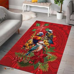 Aussie Native Bird Area Rug Aboriginal Inspired Christmas LT9