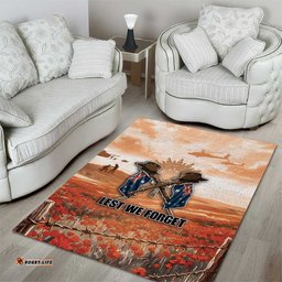 ANZAC Day Area Rug Commemorative Soldier Tribute DT05
