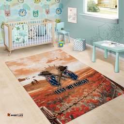 ANZAC Day Area Rug Commemorative Soldier Tribute DT05