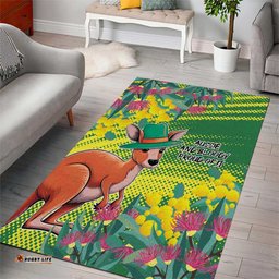 Aussie and Bloody Proud of It Area Rug Happy Australia Day LT9