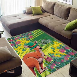Aussie and Bloody Proud of It Area Rug Happy Australia Day LT9
