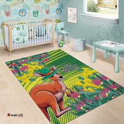 Aussie and Bloody Proud of It Area Rug Happy Australia Day LT9