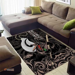 Aotearoa Hei Matau Area Rug Haka Kiwi Mix Maori Mangopare LT14