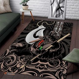 Aotearoa Hei Matau Area Rug Haka Kiwi Mix Maori Mangopare LT14