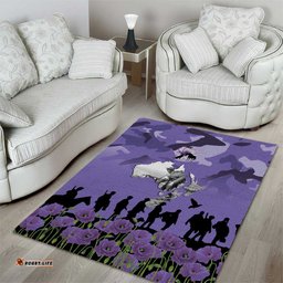 ANZAC Day Area Rug Lest We Forget the Animals Too LT19