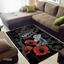 Australia 1915 Gallipoli ANZAC Area Rug 111th Anniversary Army Boots And Slouch Hat LT14