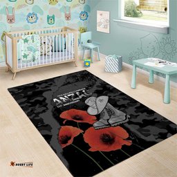 Australia 1915 Gallipoli ANZAC Area Rug 111th Anniversary Army Boots And Slouch Hat LT14