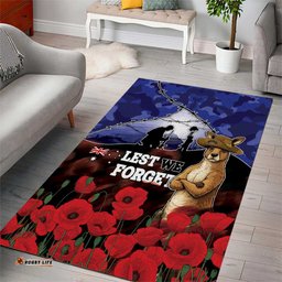 ANZAC Day Area Rug Lest We Forget DT05