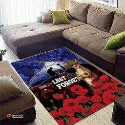 ANZAC Day Area Rug Lest We Forget DT05