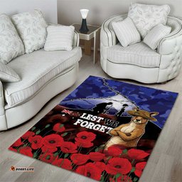 ANZAC Day Area Rug Lest We Forget DT05