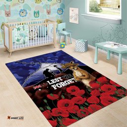 ANZAC Day Area Rug Lest We Forget DT05