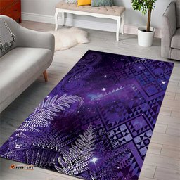 Aotearoa Taniko Matariki Area Rug Cosmic Violet LT7