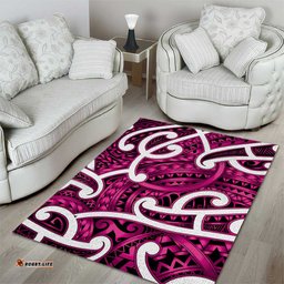 Aotearoa Maori Kowhaiwhai Area Rug Mawhero Puhoro and Patiki LT9