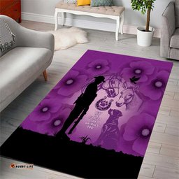 Australia Animals ANZAC Day Area Rug Lest We Forget The Animals Too Purple Poppy LT14