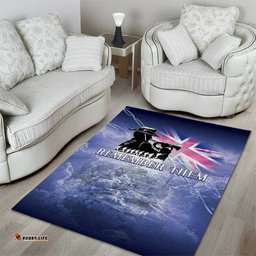 Australia ANZAC Day Area Rug Battle Of Passchendaele Remember Them LT05