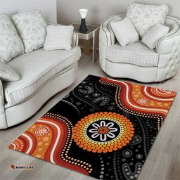 Australia Aboriginal Art Area Rug Indigenous Proud LT14