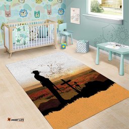 Australia And New Zealand ANZAC Day Area Rug Battle Of Beersheba LT05