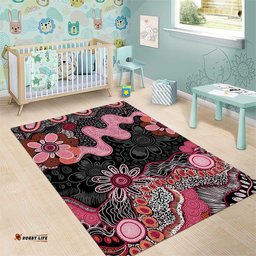 Australia NAIDOC Week 2026 Area Rug Aboriginal Contemporary Art LT7