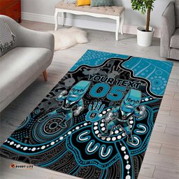 Custom Power Football Area Rug Aboriginal Dot Art Pattern DT05