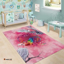 Australia Fight Cancer In All Colors Area Rug Galah Pink Tie Dye LT7