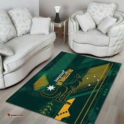 Australia Socceroos 2026 Custom Area Rug Go Aussie Kangaroo National Color LT14