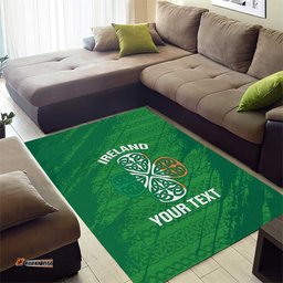Custom Ireland Cricket Area Rug Irish Celtic Knot - National Color LT14