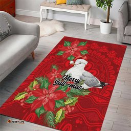Australian Silver Gull Area Rug Aboriginal Inspired Christmas LT9