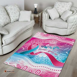 Australia Hereditary Cancer Awareness Area Rug Never Give Up LT05