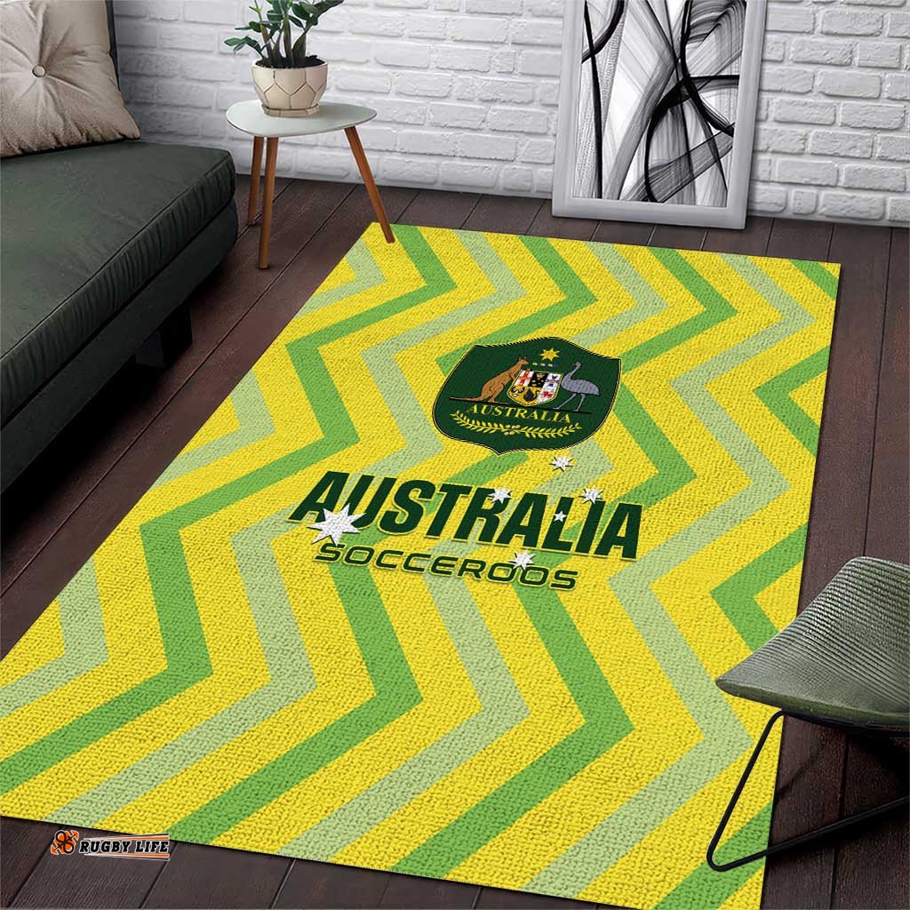 Australia Socceroos 2025 Area Rug Forever Golden LT01