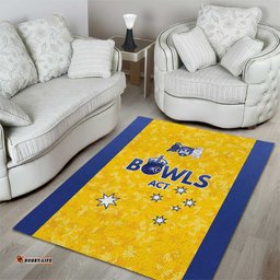 Australian ACT Lawn Bowls Area Rug Aussie Minimalist Style LT9
